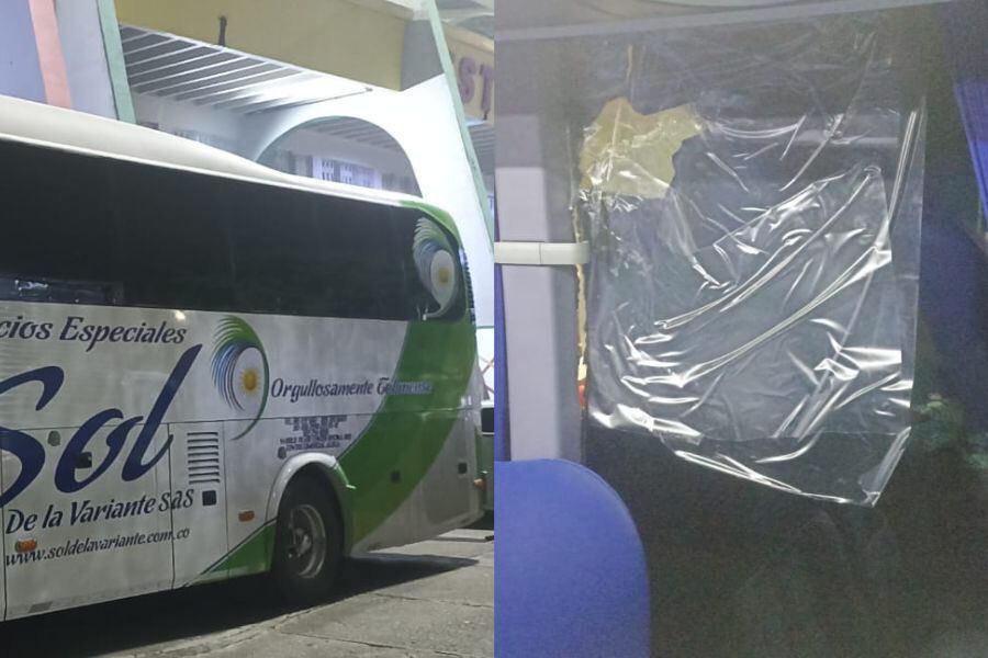 Bus del Junior fue atacado por hinchas del Deportes Tolima