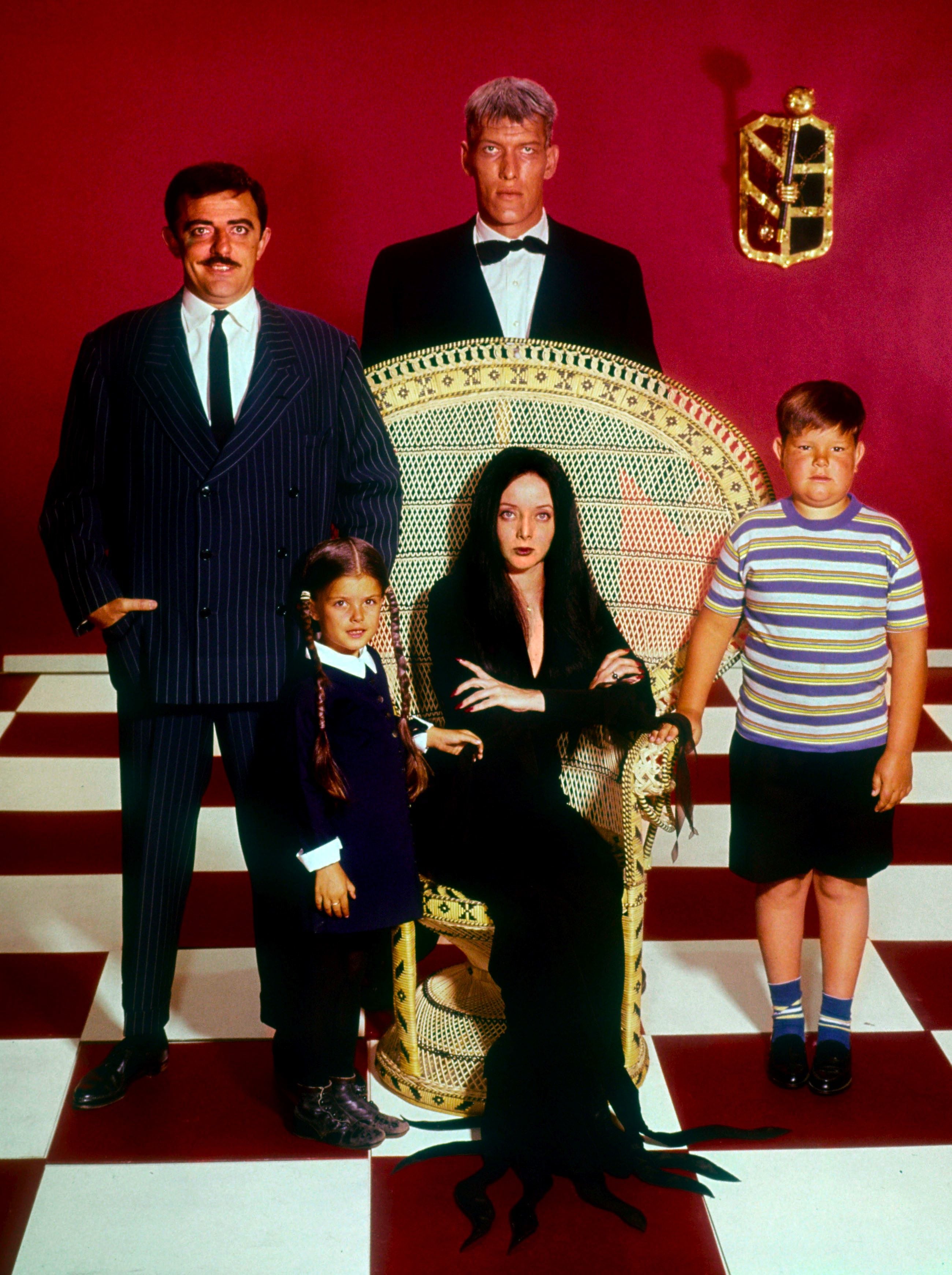 Los personajes estaban basados vagamente en actores clásicos. El padre en Peter Lorre, la madre se inspiraba en Gloria Swanson y Largo en Boris Karloff (Abc-Tv/Kobal/Shutterstock)