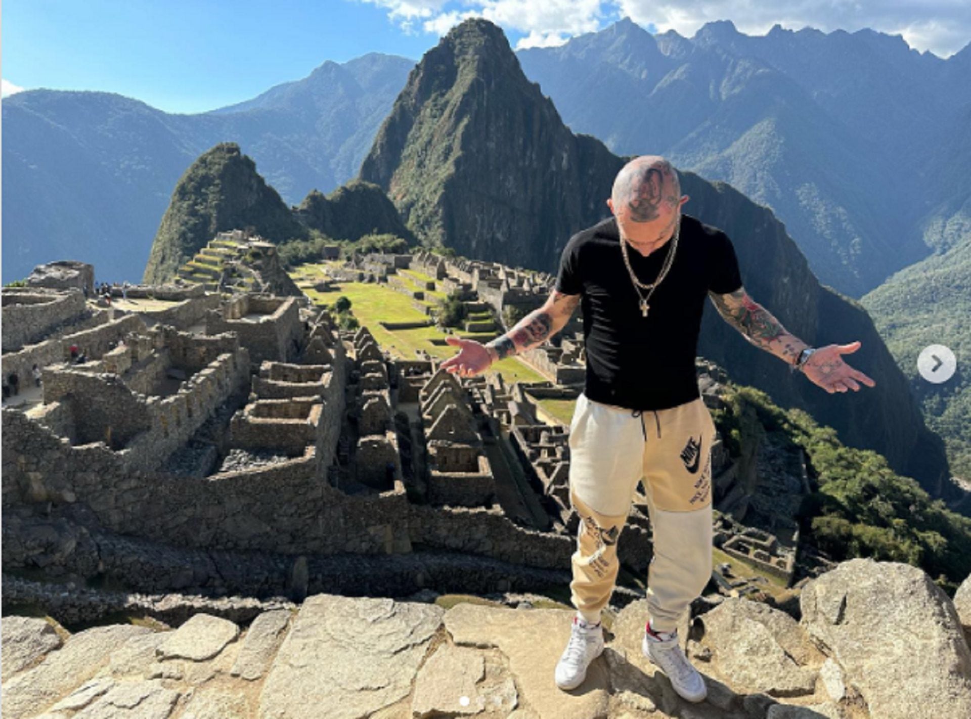 Emanuel Noir publicó en su Instagram fotos de su vista a Machu Pichu