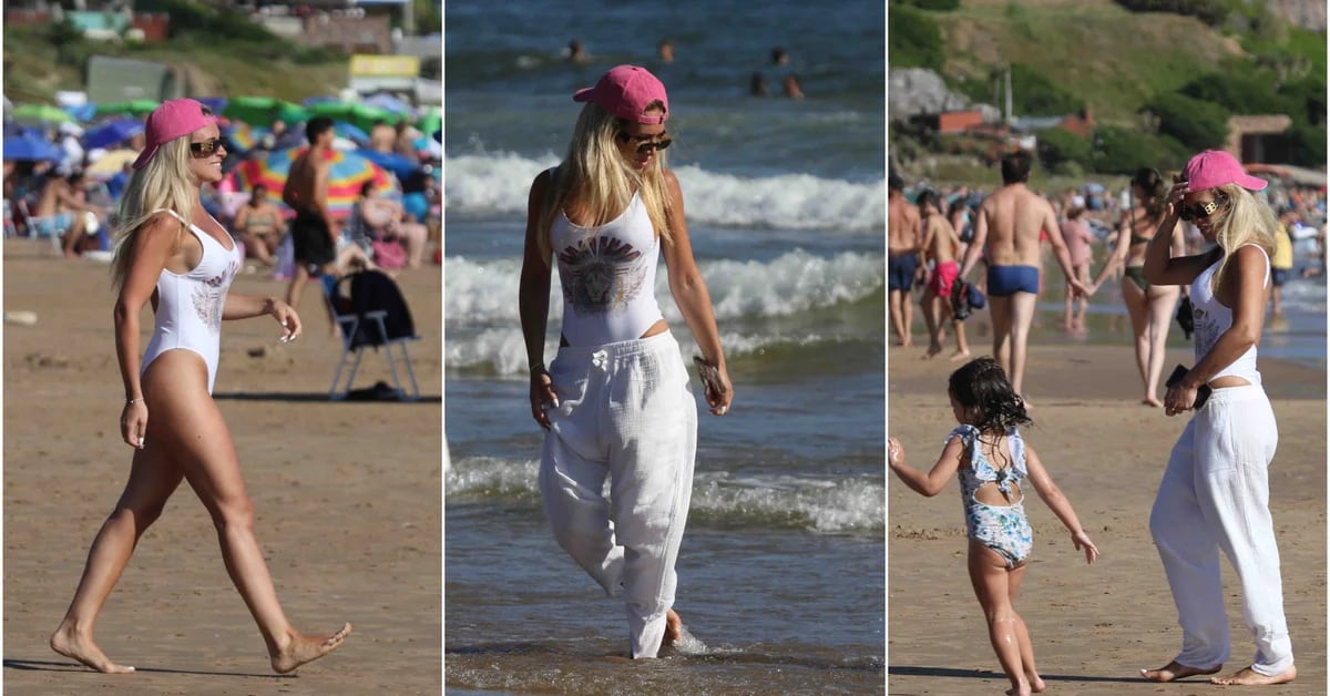 Camila Hommes si è concessa una giornata al mare con i figli a Punta del Este, lontano dalla lite con Rodrigo De Paul