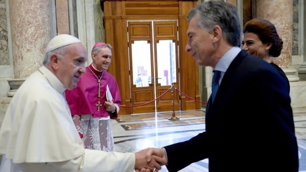Mauricio Macri junto al papa Francisco (Presidencia)