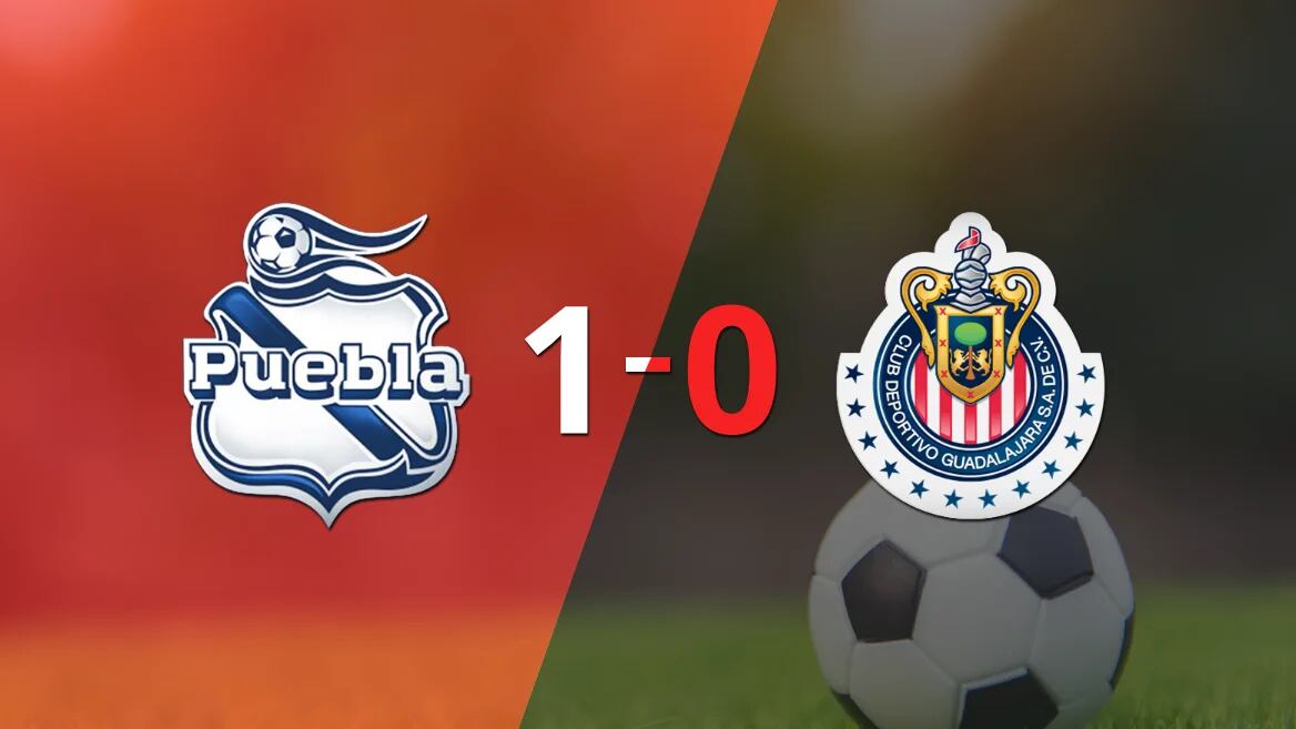 A Puebla le alcanzó con un gol para derrotar a Chivas en el estadio Cuauhtémoc