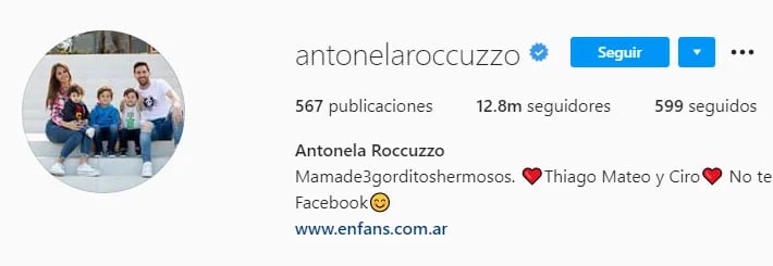 Antonela Roccuzzo (Foto: Instagram)