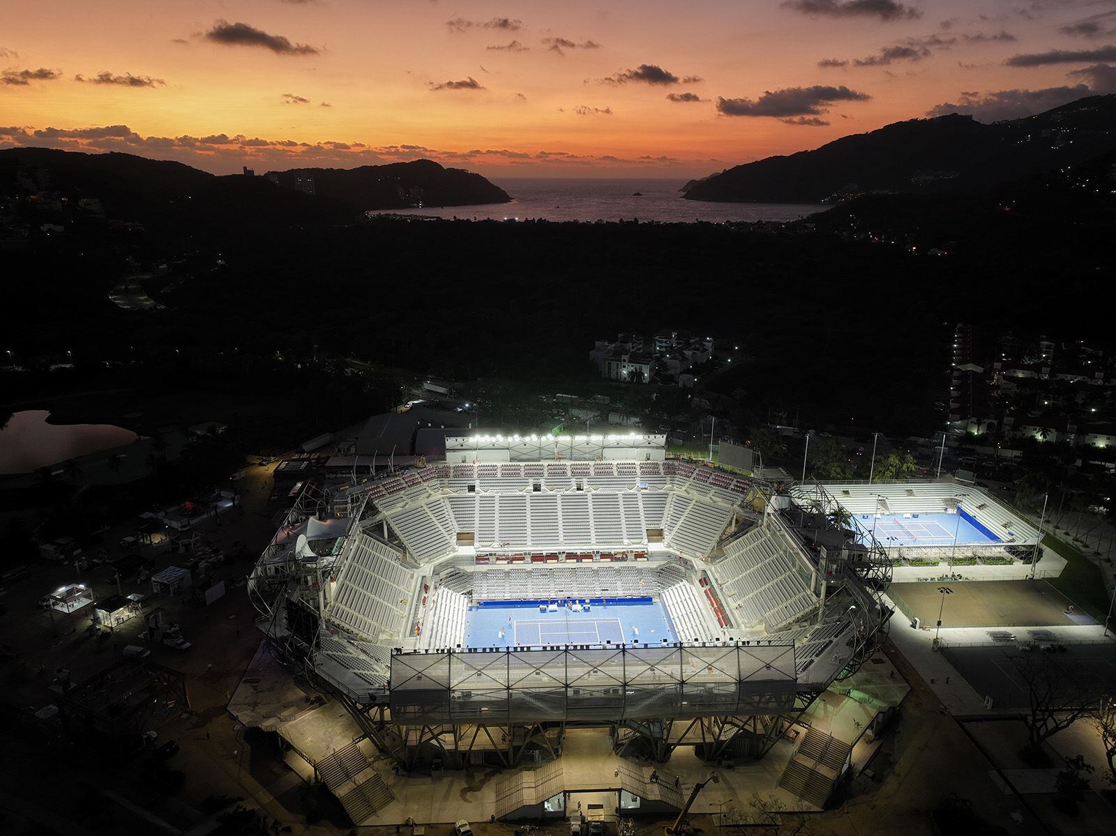 Arena GNP Seguros, recito sede del Abierto Mexicano de Tenis. Foto: Seguros