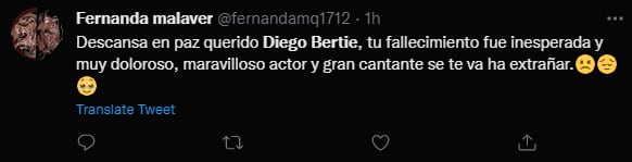 Últimas noticias de Diego Bertie / Twitter