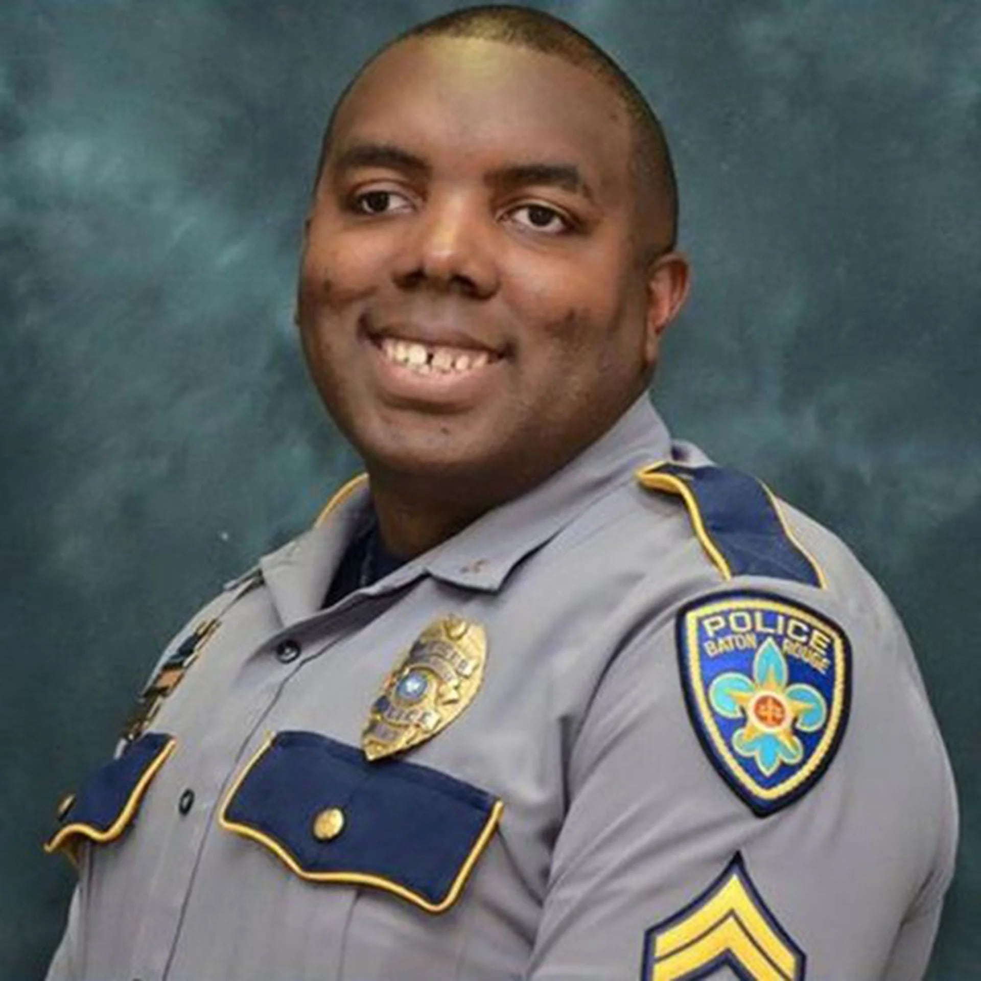 La foto oficial de Montrell Jackson dentro del Departamento de Policía de Baton Rouge.