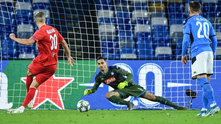 Haland es el goleador de la Champions League con 7 tantos en 4 partidos (AFP)