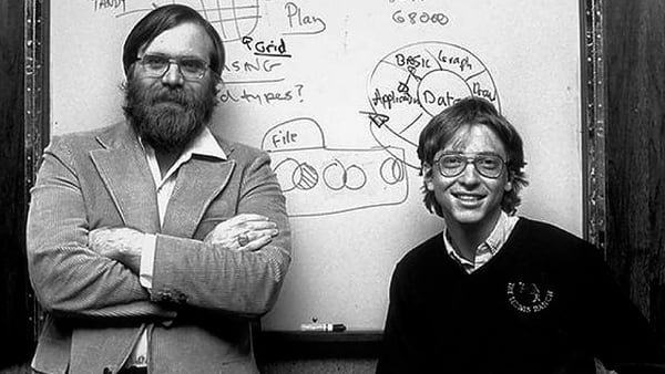 Paul Allen y Bill Gates en los años 70