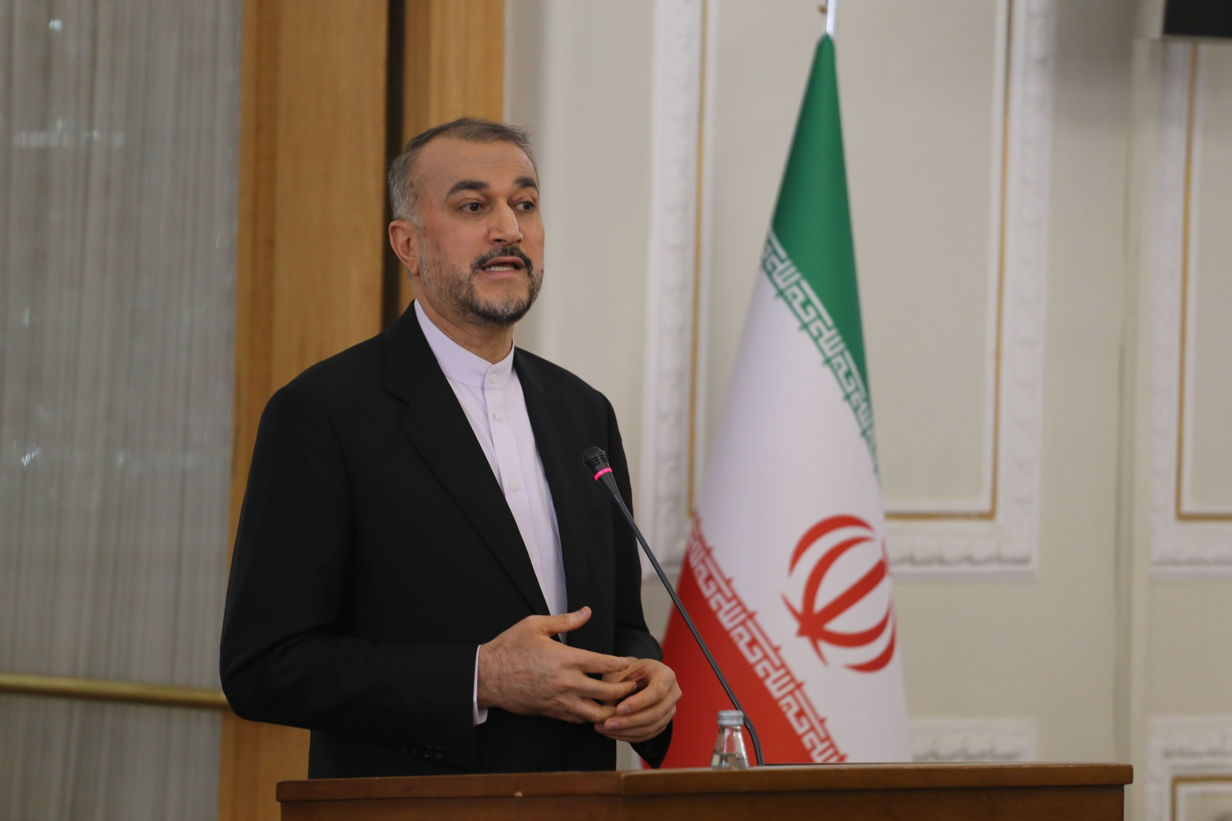 El ministro de Asuntos Exteriores del régimen iraní, Hosein Amirabdolahian. (Europa Press)