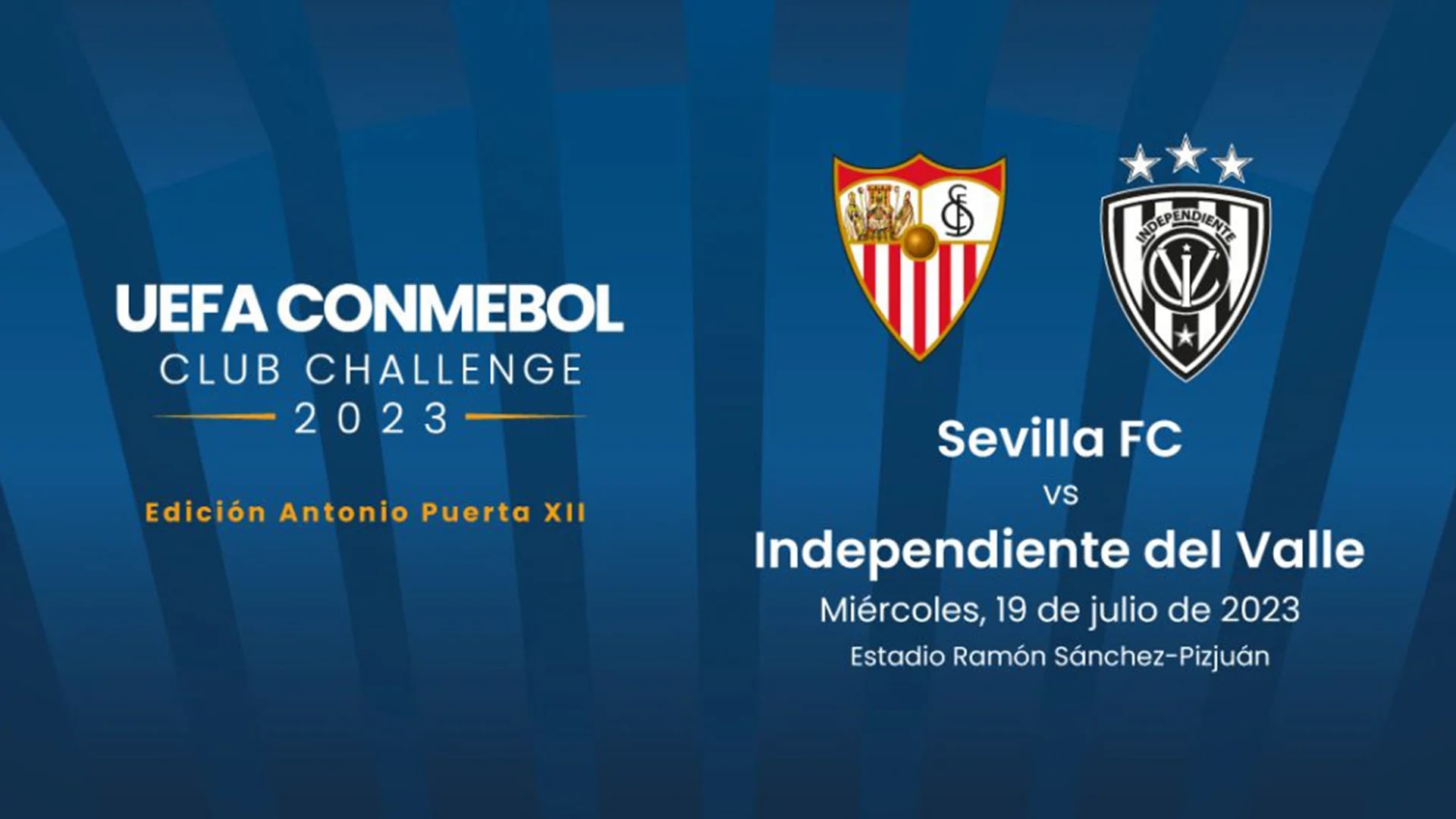 Independiente del Valle (Ecuador) se enfrentará al Sevilla (España) en la Copa UEFA-Conmebol Desafío de Clubes 2023.