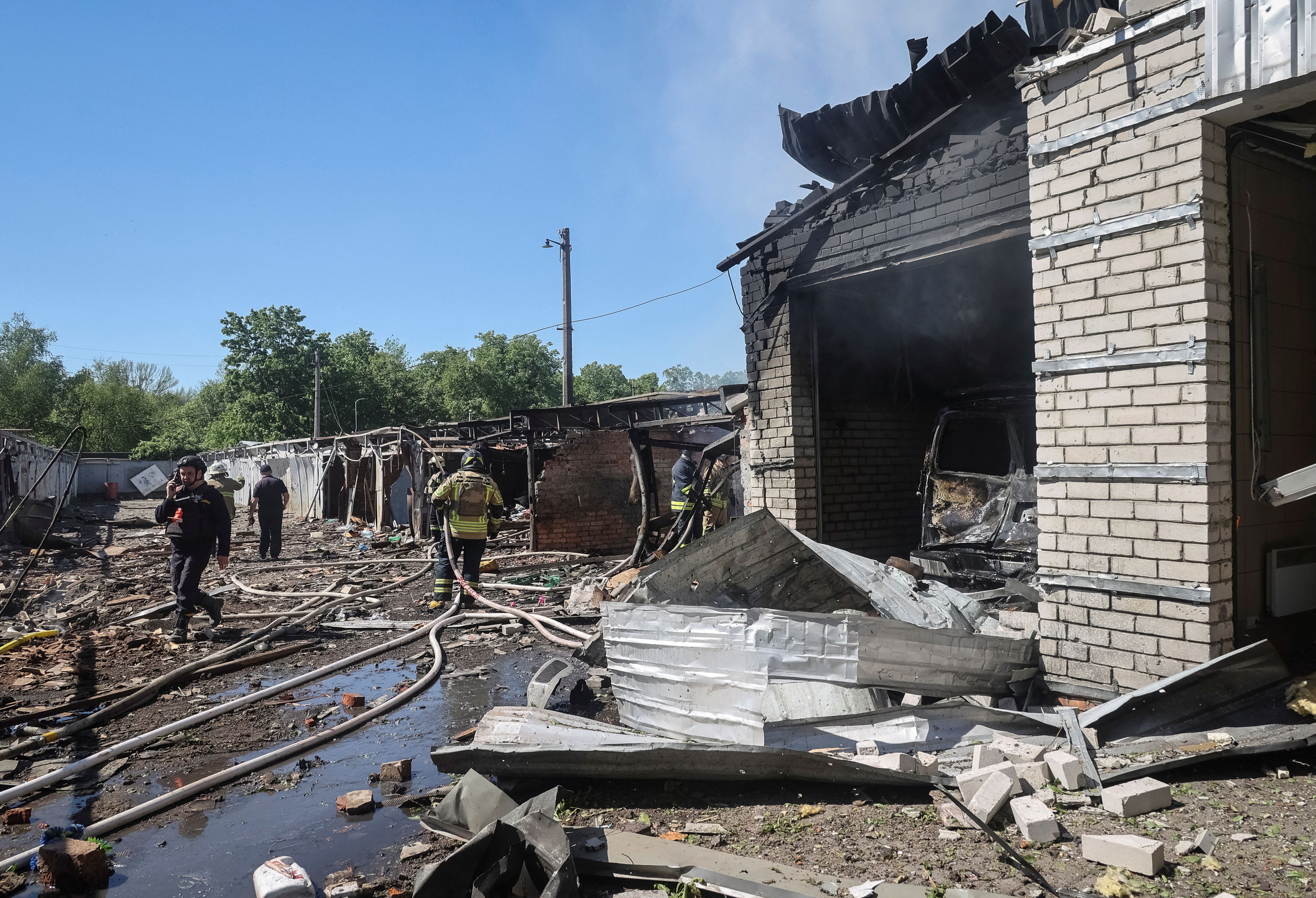 Los bombardeos tuvieron lugar alrededor de las diez de la mañana de hoy hora local. (REUTERS/Vyacheslav Madiyevskyy)