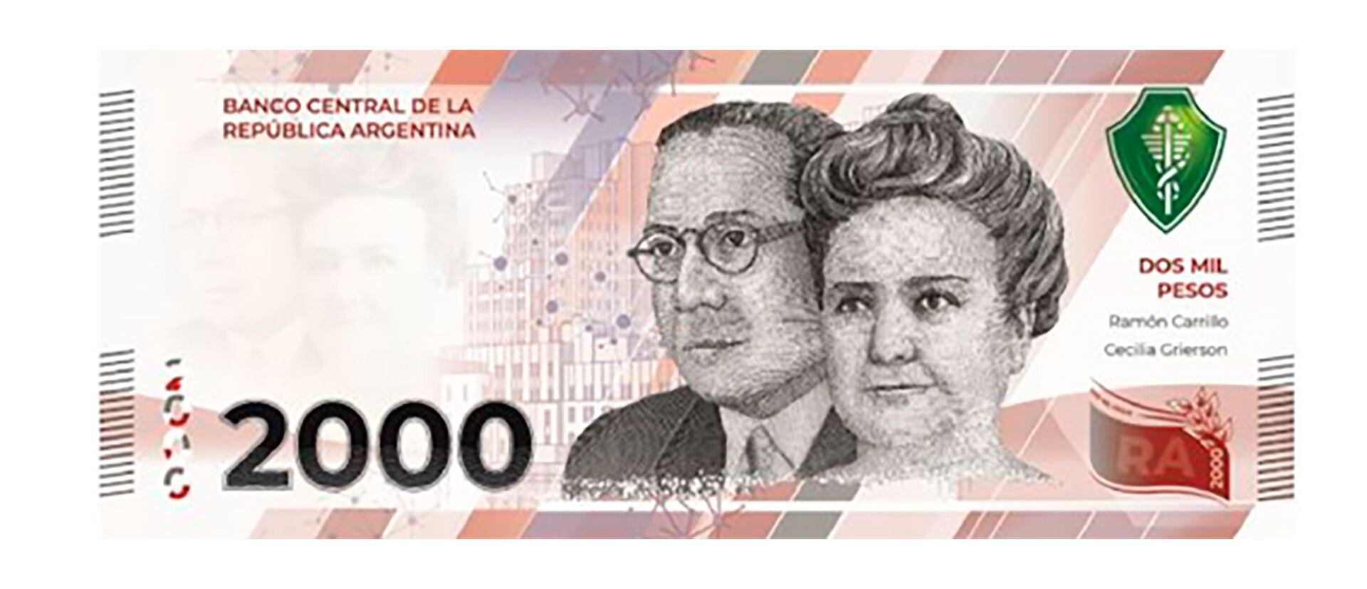 Nuevo billete de 2000 pesos