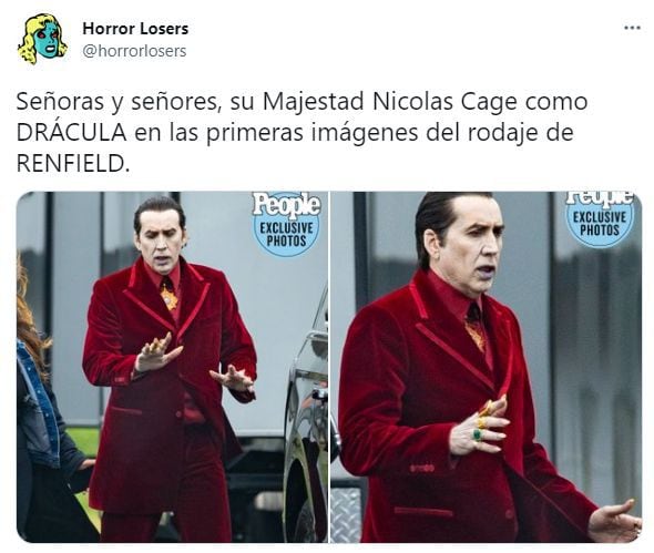 Nicholas Cage. Dracula (Twitter)