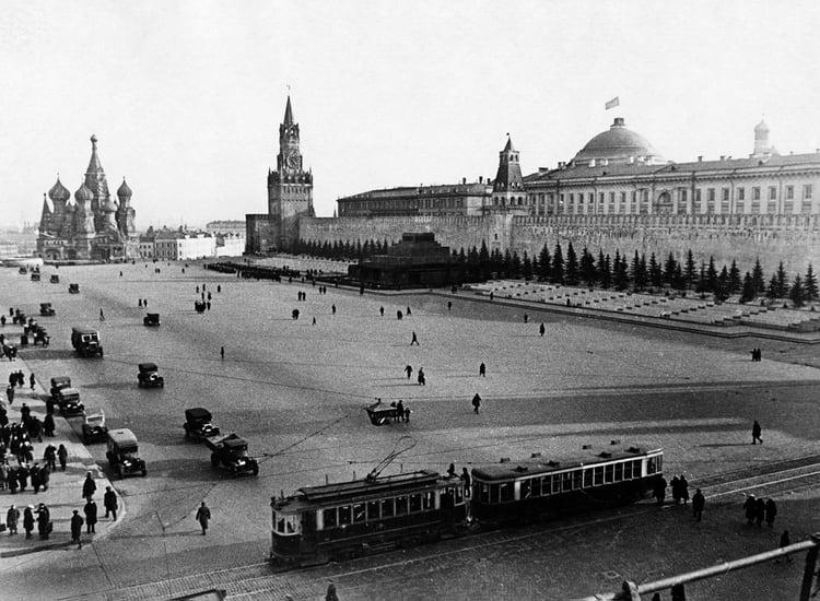 Postal de la ciudad de Moscú de 1936 (Foto: Shutterstock)