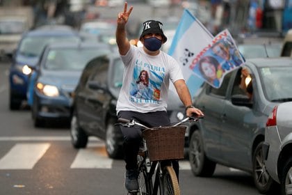 Uno de los participantes de la caravana (Foto: Reuters)