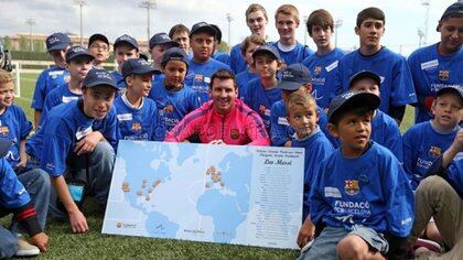 La Fundación Leo Messi ayuda a los jóvenes de todo el mundo