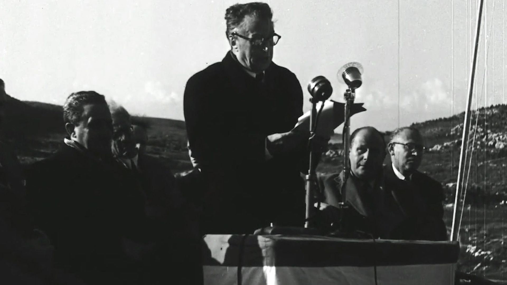Acto de inauguración del Bosque Presidente Perón en Jerusalén (1955)
