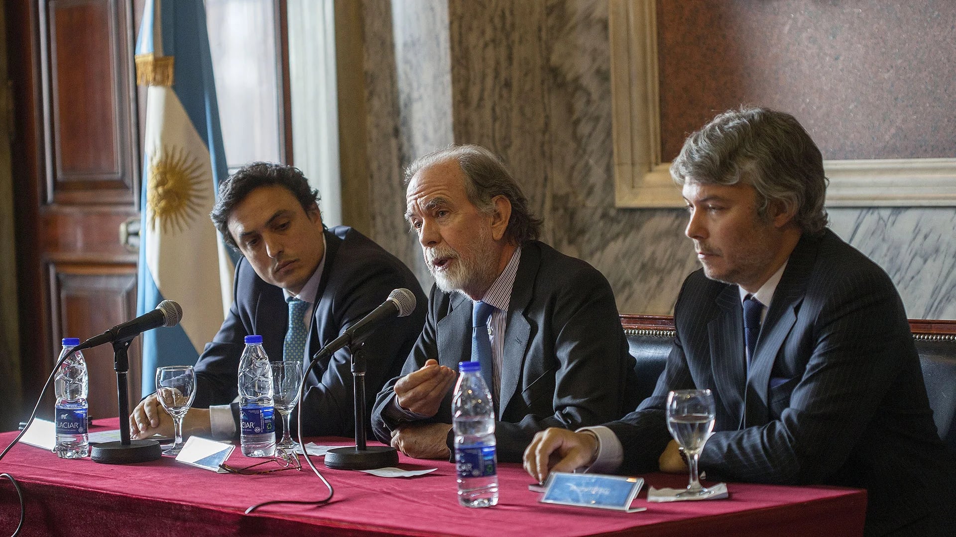 Agustín Pesce, Javier González Fraga, Mariano Federici (BNA)