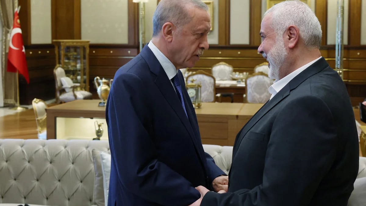 Crisis en Medio Oriente: Erdogan se reunió con el jefe de Hamas en Estambul