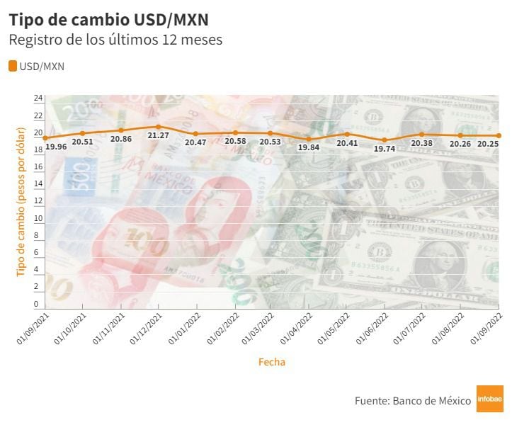 Infografía peso mexicano
