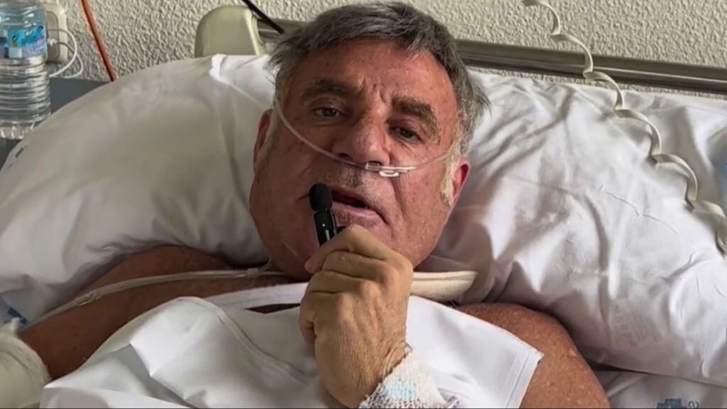 Joaquín Torres, en el hospital. (Mediaset España)