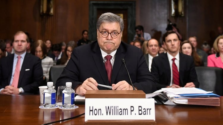 El fiscal general de los Estado Unidos, William Barr (REUTERS/Clodagh Kilcoyne/File Photo)