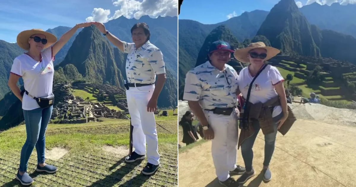 A couple took a picture in Machu Picchu, but a mysterious detail caught the eye