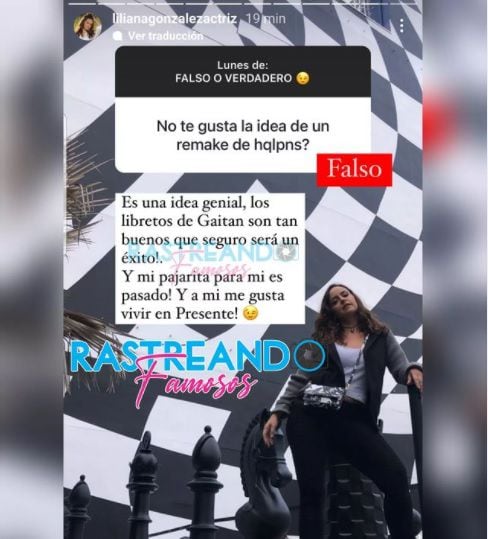 Liliana González revela o que pensa sobre a nova versão de 'Até que a prata nos separe'. Foto: Instagram