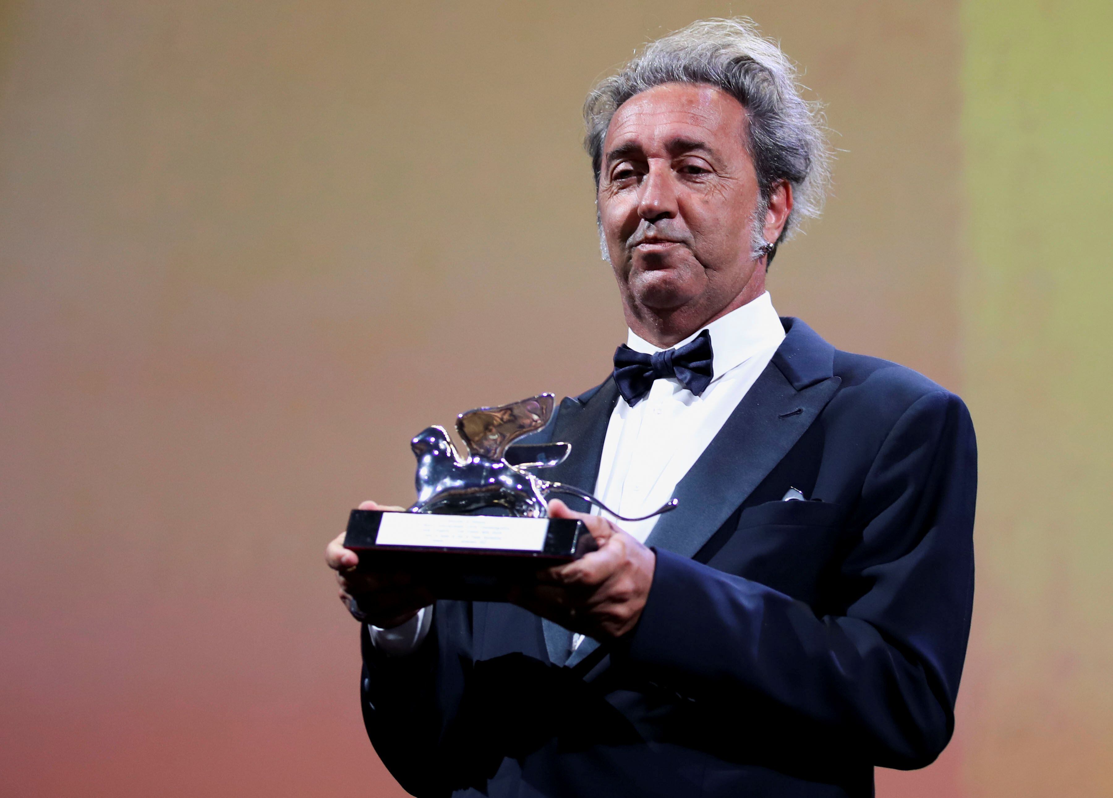 El director de cine Paolo Sorrentino en la ceremonia de los premios Awards