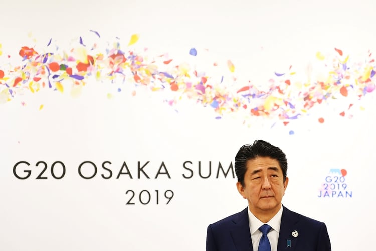Shinzo Abe, primer ministro de Japón. (Charly Triballeau/ REUTERS)