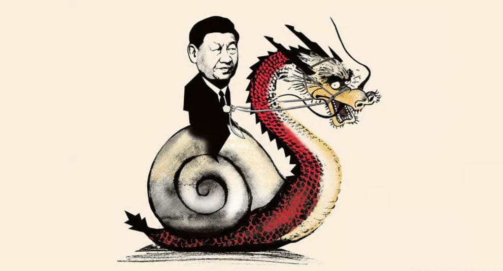 Xi Jinping, jefe del régimen chino, ha conseguido desacelerar la economía de su país (Ellie Foreman-Peck/The Economist)