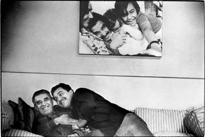 El autor y su padre, Gabriel García Márquez. (Rogelio Cuéllar)