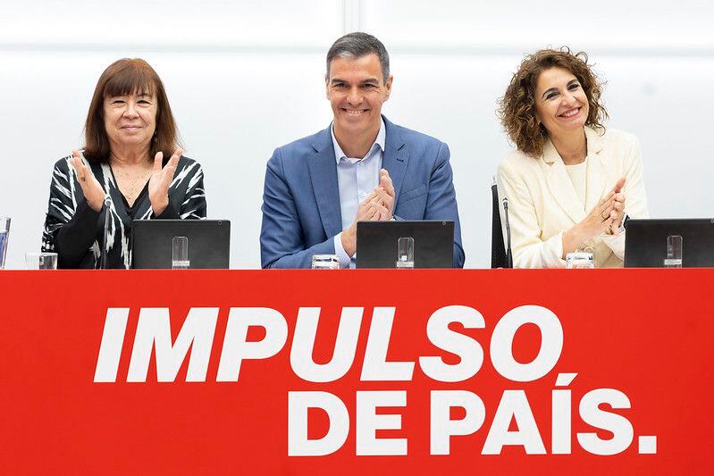 Reunión de la Comisión Ejecutiva Federal del PSOE celebrada en Ferraz. (Eva Ercolanese/PSOE)