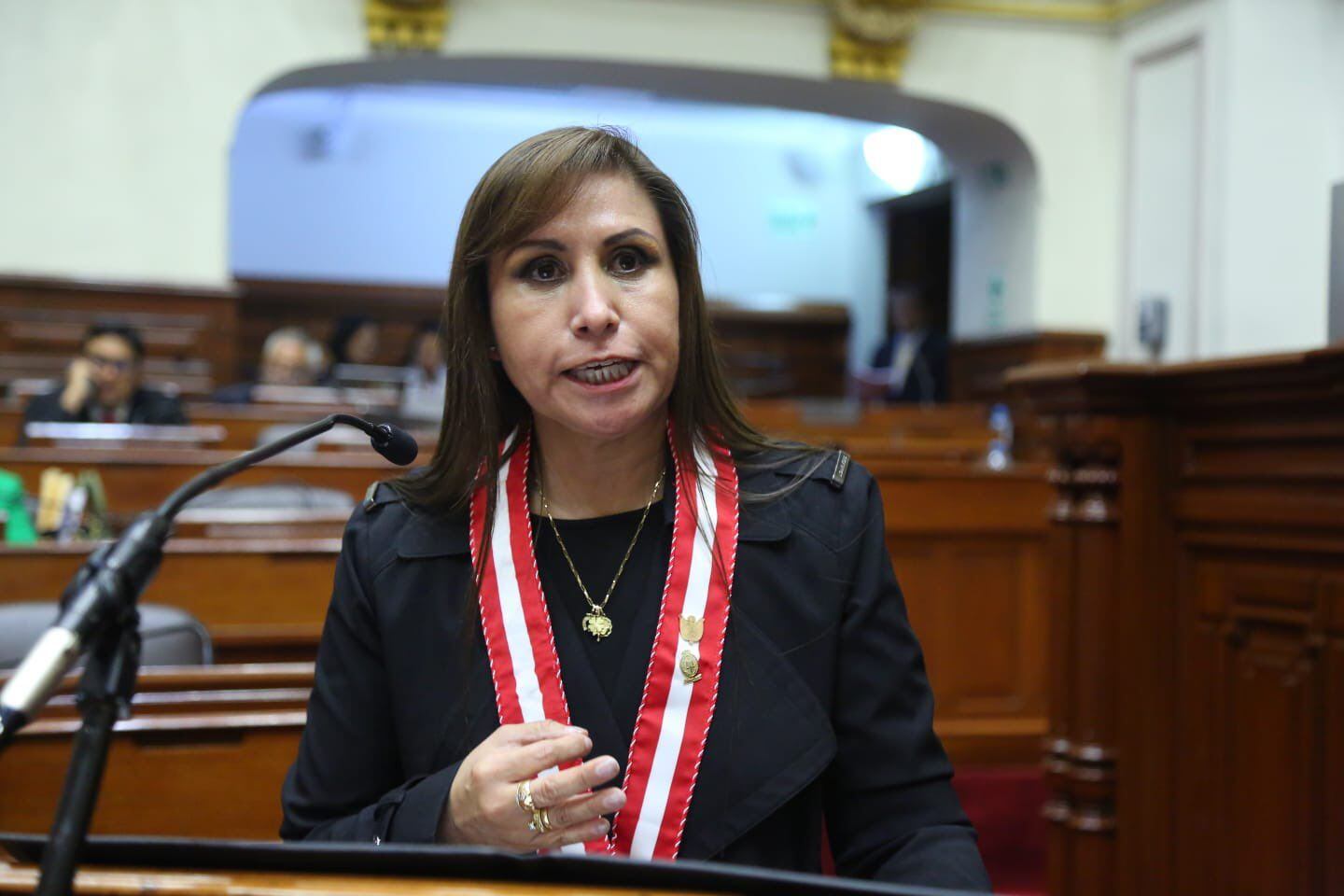 La fiscal de la Nación, Patricia Benavides, se presentó ante el Congreso.