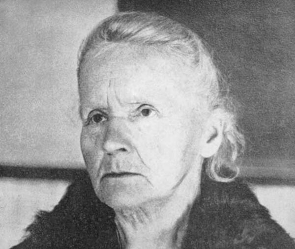 Marie, en 1931. Ella falleció en 1934.