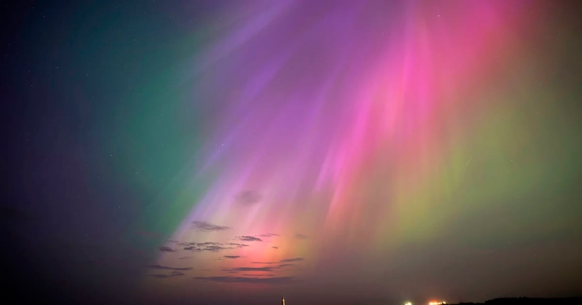 The spectacular images of the northern lights generated by the solar storm