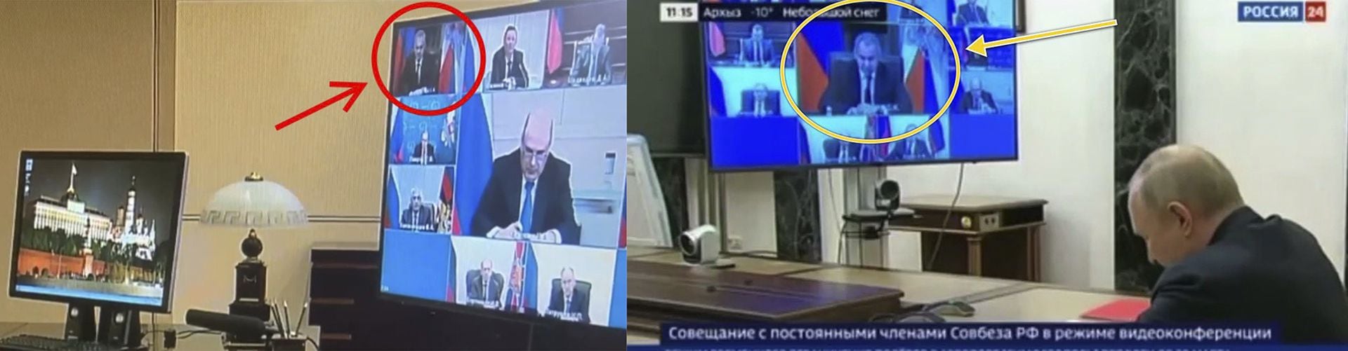 Wiederauftreten des russischen Verteidigungsministers