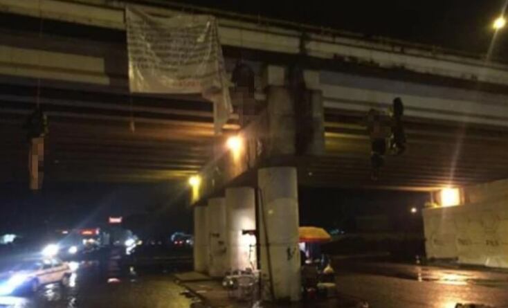 Al darse a conocer los hechos, el CJNG se deslindó de la masacre, pese a que una narcomanta supuestamente firmada por ellos, los incriminaba (Foto: Cuartoscuro)