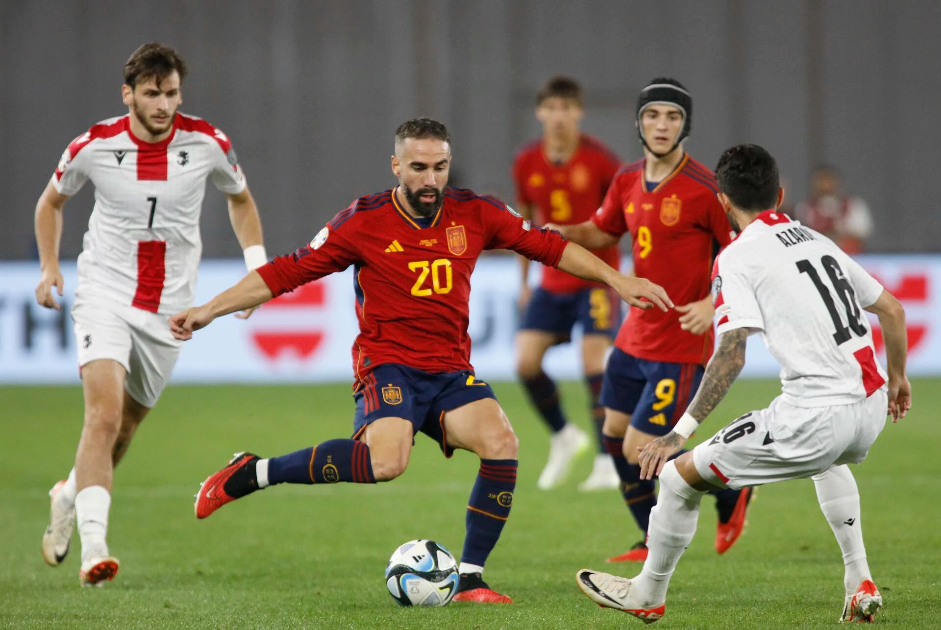 Georgia - España, en directo: la selección se da un festín en Tiflis con un 1-7 para la historia