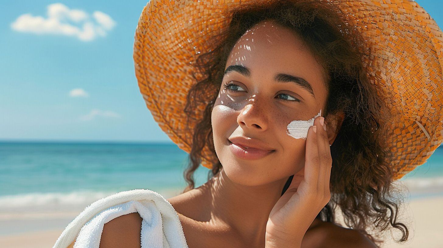 Aplicación de crema hidratante en la cara para prevenir daños solares y mantener la piel saludable - (Imagen Ilustrativa Infobae).