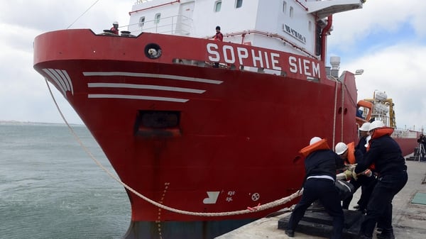 El buque Sophie Siem, de bandera Noruega