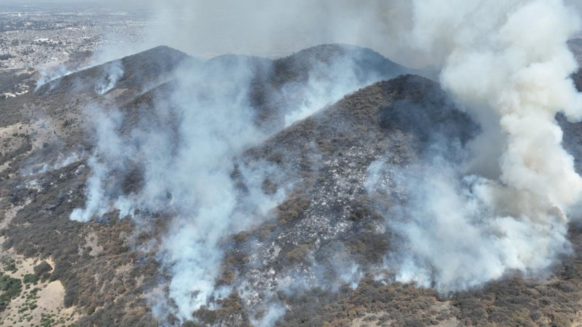 Incendio Forestales Atizapán Cerro de La Biznaga y Valle de Paz