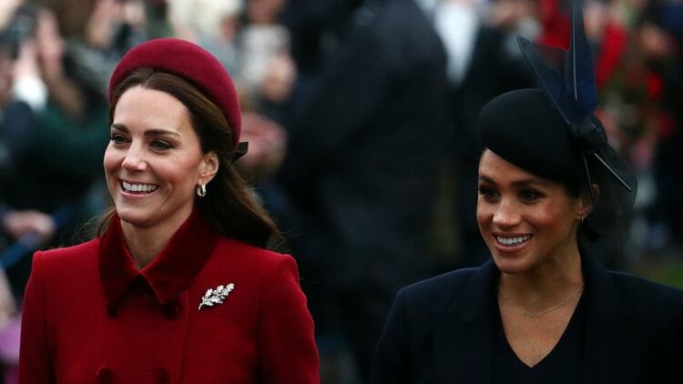 Kate Middleton y Meghan Markle se mostraron de muy humor (Reuters)