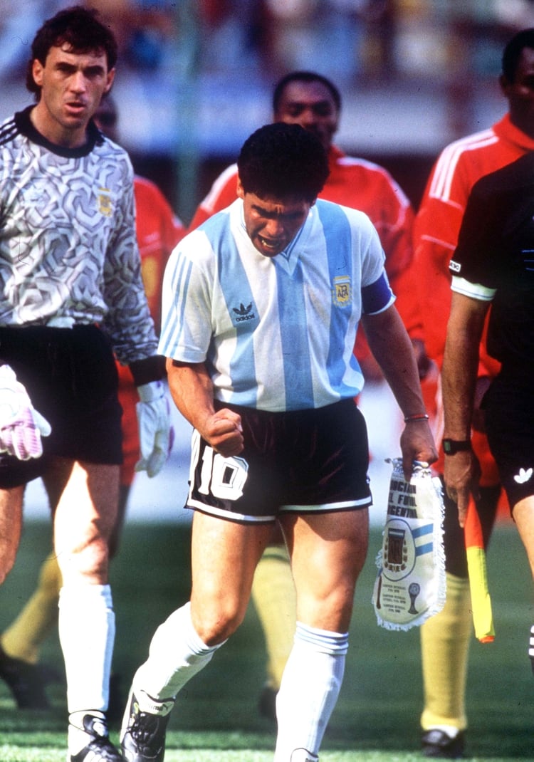 Nery Pumpido valoró la figura de Diego Armando Maradona (Credit: Photo by Colorsport/Shutterstock)