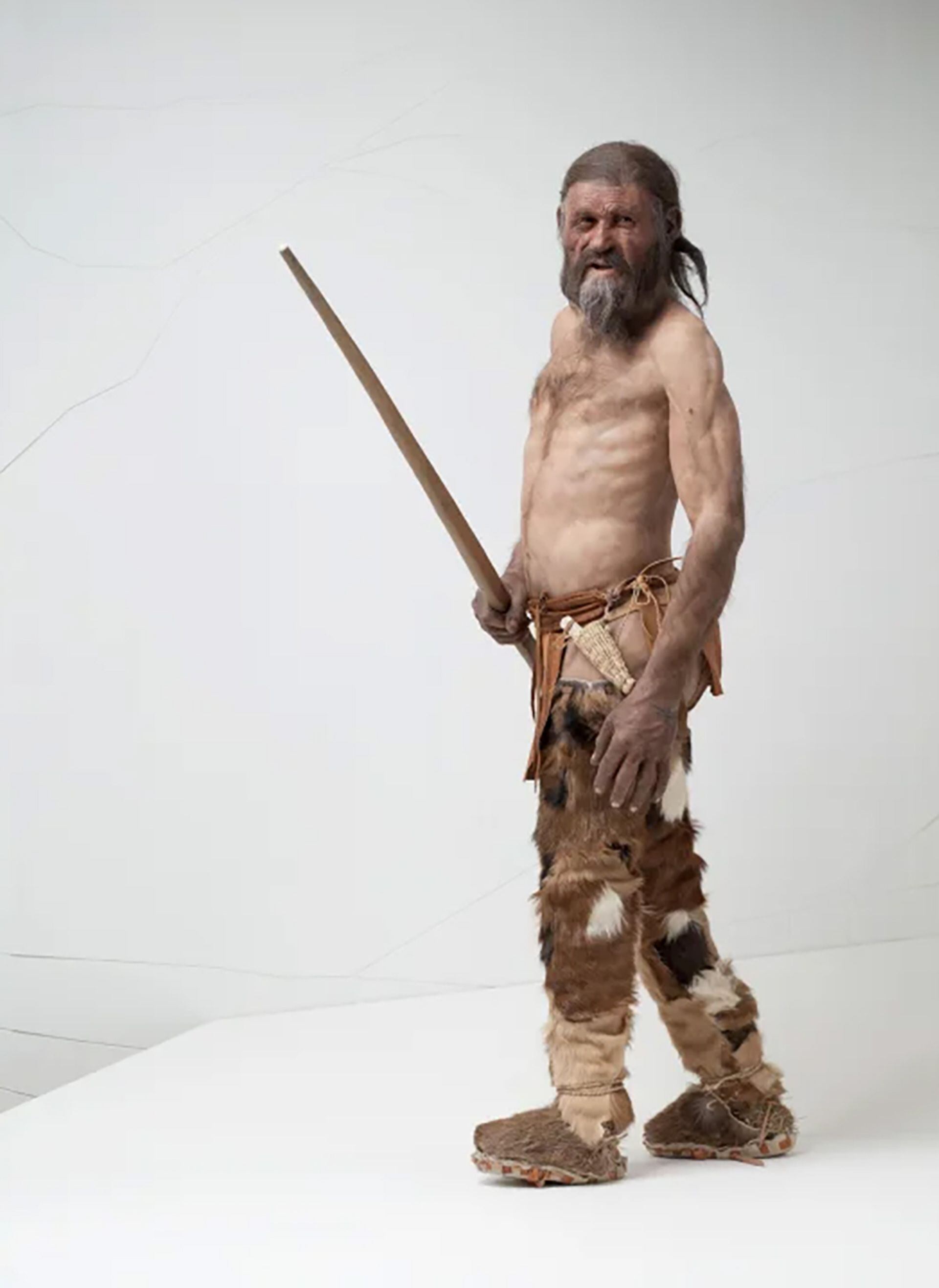 Una reconstrucción de Ötzi, el Hombre de Hielo, que se expone en el South Tyrol Museum of Archaeology