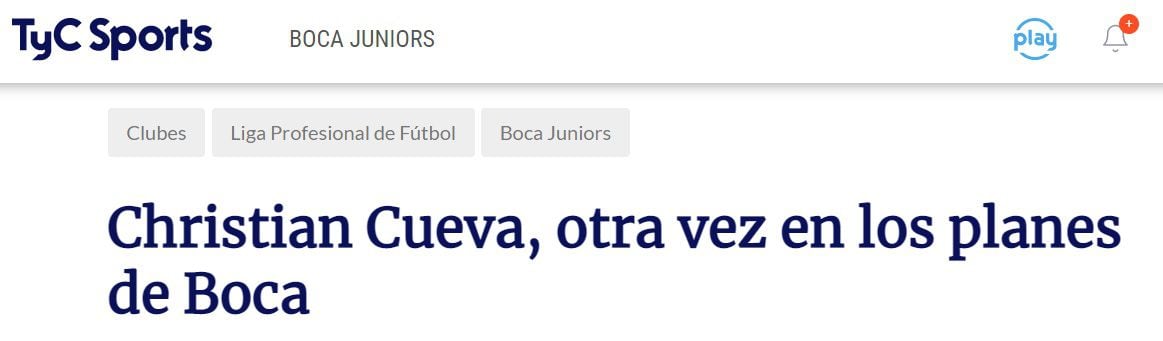 Titular de 'TyC Sports' sobre interés de Boca Juniors en Christian Cueva.