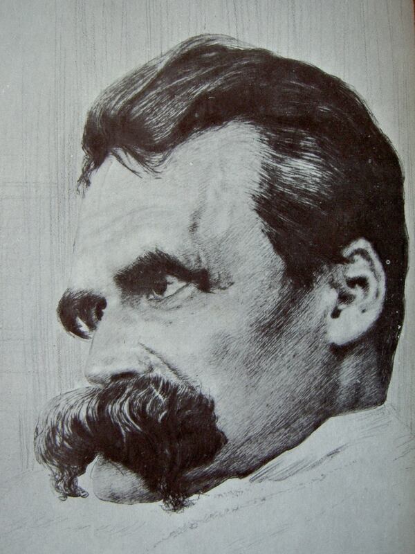 Retrato de Nietzsche (1899) por Hans Olde