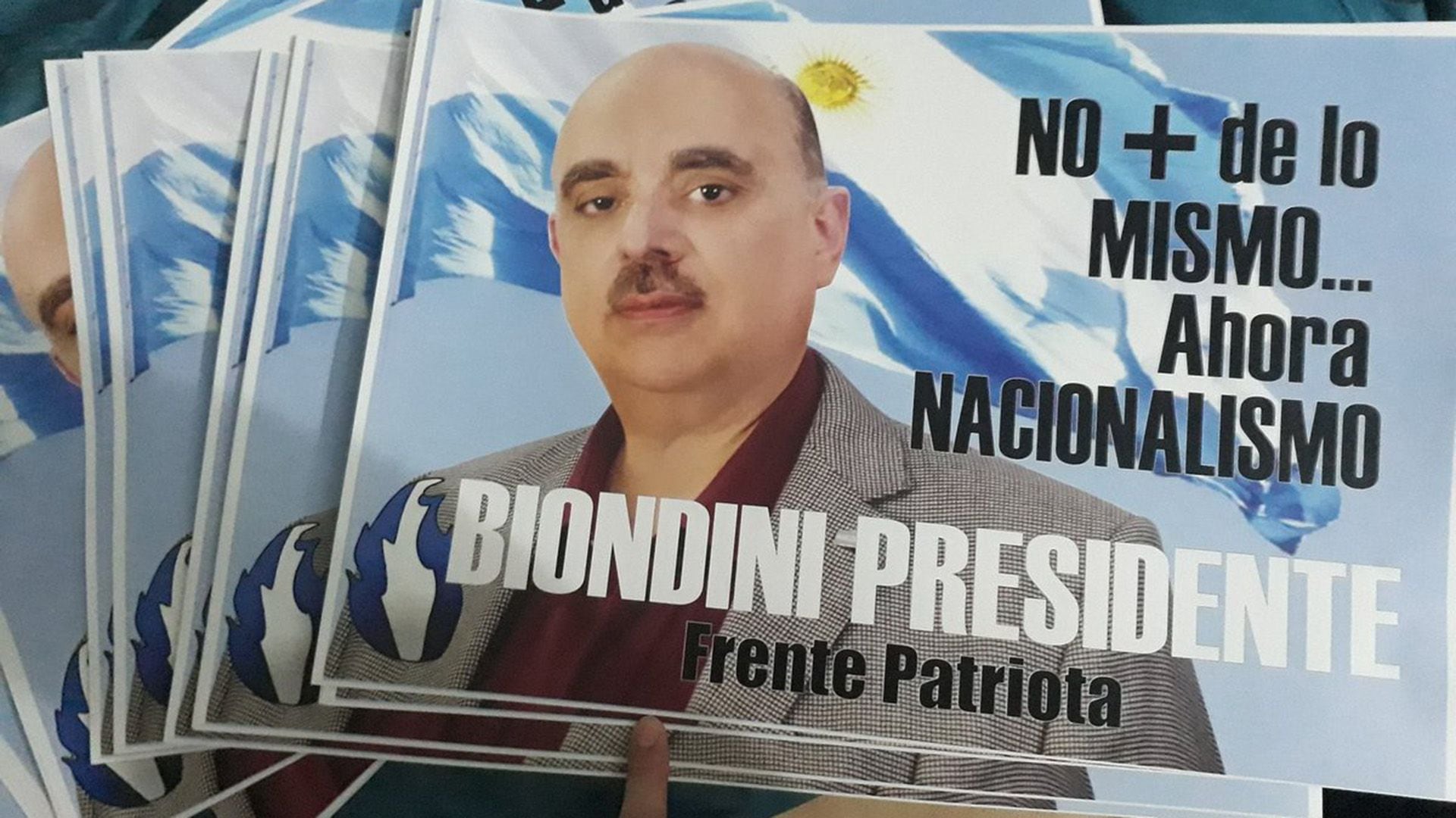 Biondini se postuló como presidente por el Frente Patriota en 2019