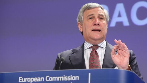 El presidente del Parlamento Europea Antonio Tajani