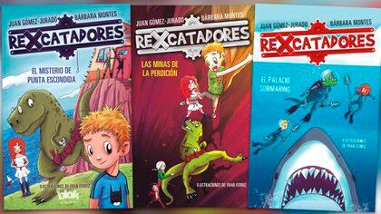 La serie Rexcatadores está formada por "El misterio de Punta Escondida", "Las minas de la Perdición" y "El palacio submarino"